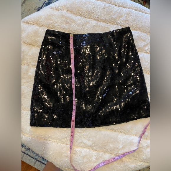 2 PC SET ~J.CREW FACTORY BLACK SRQUIN TOP & SKIRT - Picture 13 of 13